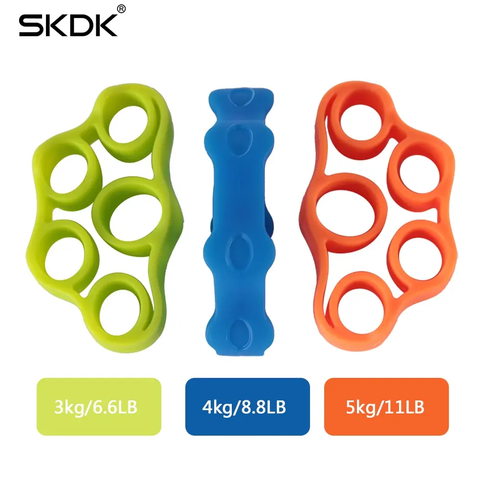 1PC Finger Hand Grip 3kg-5kg Silicone Strength Trainer Ring Gripper Expander Finger Workout Fitness Training Power Hand Grips