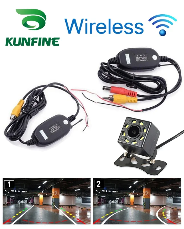 

Universal Wireless CCD Rear View Camera with 8 LED Car Back Reverse Camera Night Vision Parking Assistance Camera