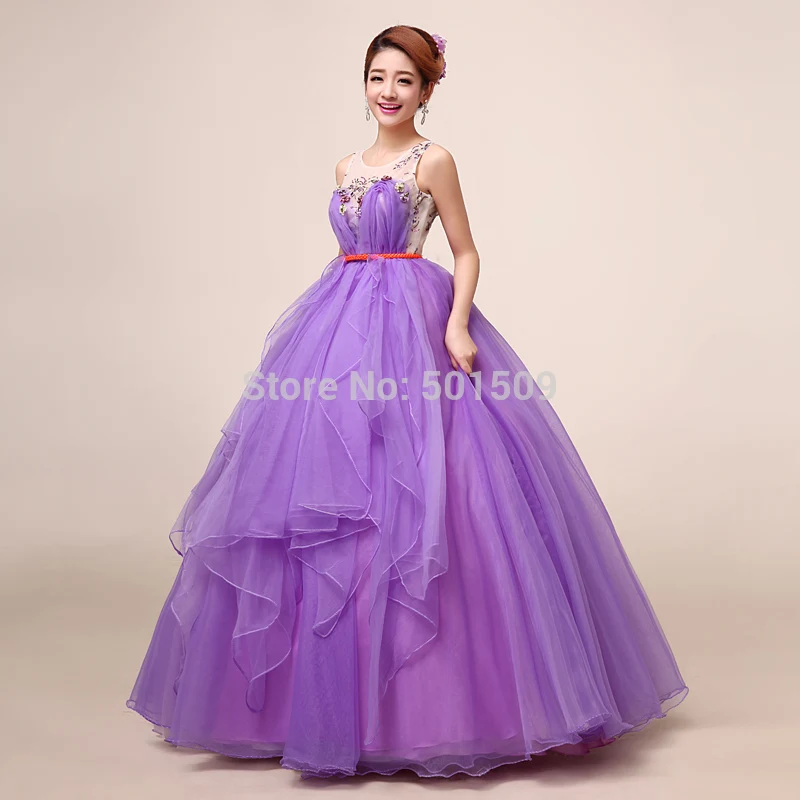 yellow/purple ruffled beading floral Medieval dress Renaissance gown royal dress Victoria dress/princess cosplay Belle Ball