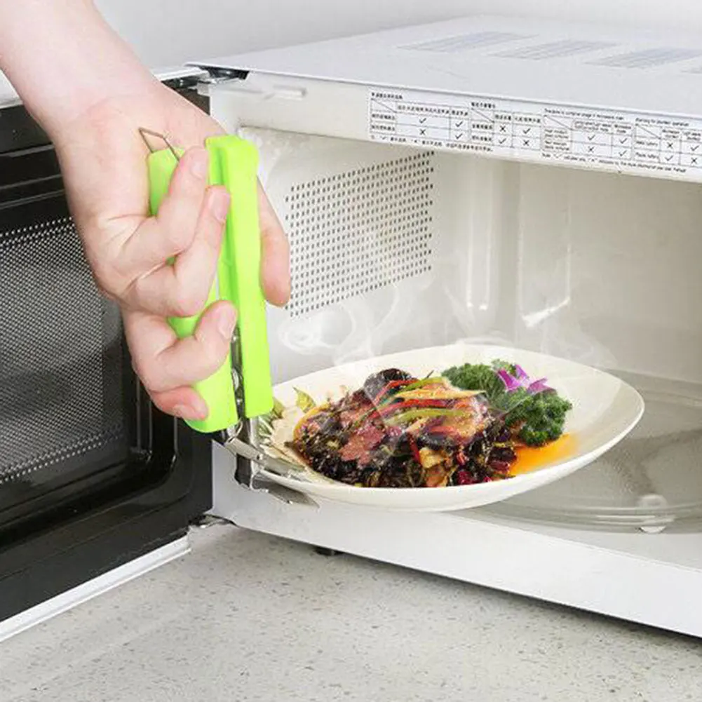 Anti-scalding clip Dish Clamp  Steamer Gripper take bowl clip Microwave Oven Tray Non-Slip Pan Gripper Clip Kitchen Accessories