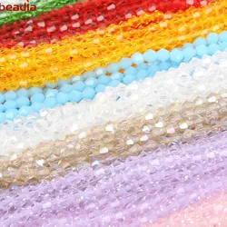 New Arrival Approx135pcs/lot 3mm Crystal Beads Charm Faceted Glass Bead Loose Spacer Bead For DIY Handmade Jewelry Making