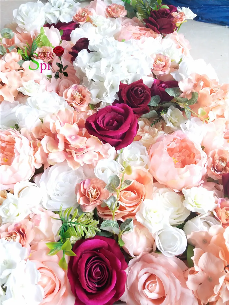 SPR Free Shipping-10pcs/lot Artificial wedding rose flower wall background arrangement flowers road lead flowers decorations