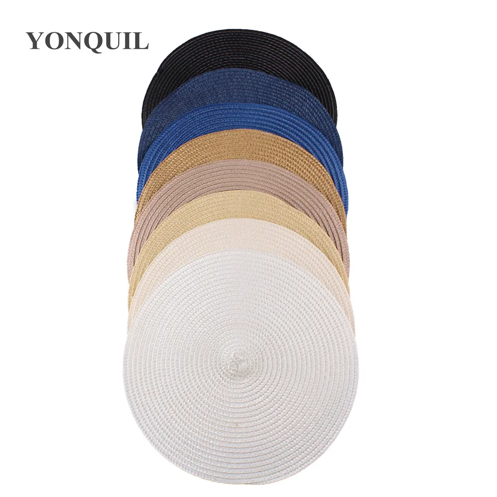 25CM Round Paper Straw Base Disc Saucer Fascinator Base For Sinamay Fascinator Hat Hair Accessory Church Wedding Hat NEW ARRIVAL