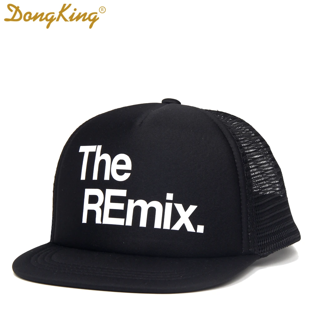 DongKing Family Trucker Hat Original Remix Encore Mic Drop Mommy Father Son Brother Sister Twin Set Caps Kids Birthday Hats Gift