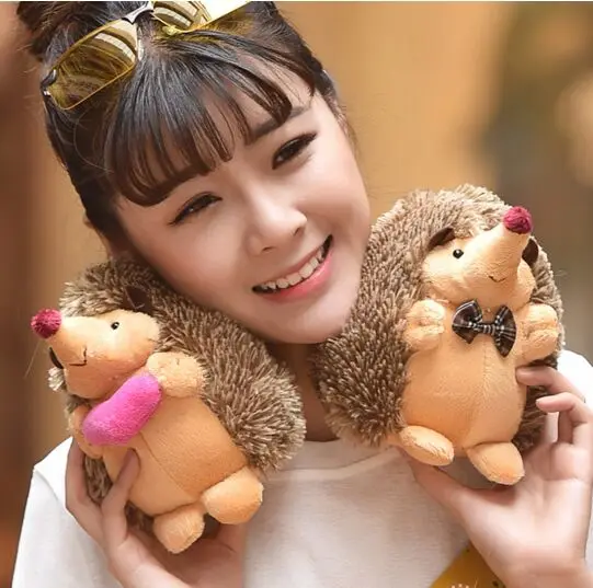 

a pair of mini cute plush hedgehog toys lovers hedgehog dolls gift toy about 17cm