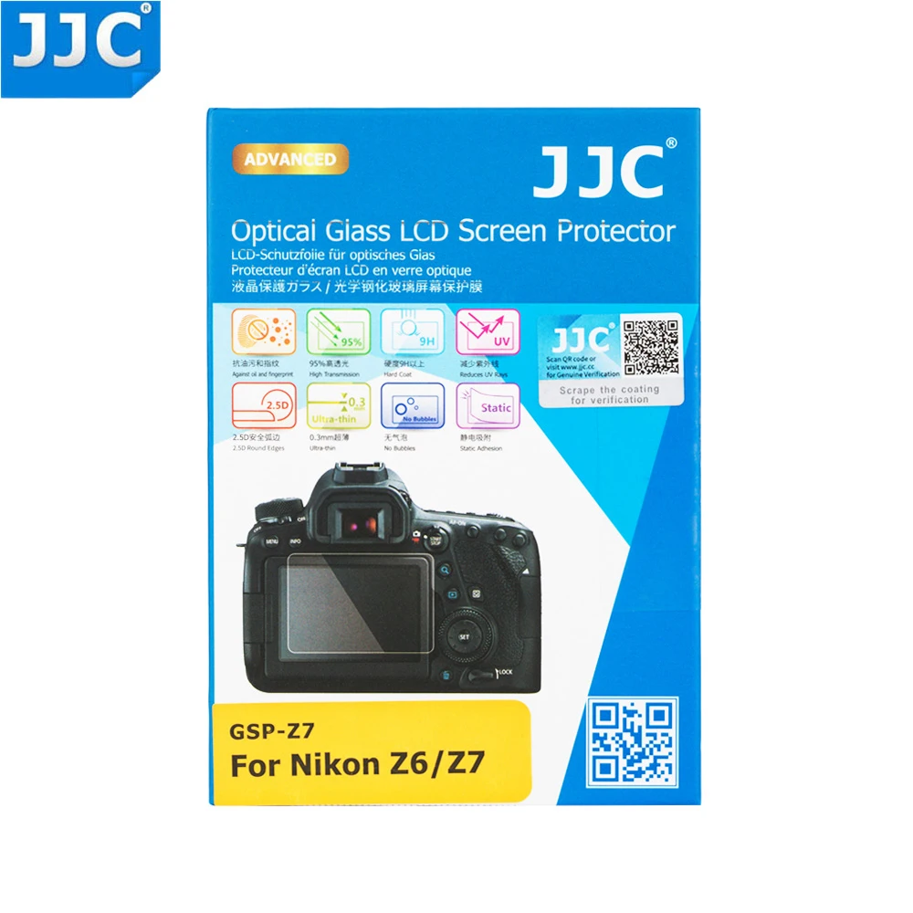 

JJC Optical Glass Camera Screen Protector LCD Guard Film for Nikon Z6 Z7 Z5