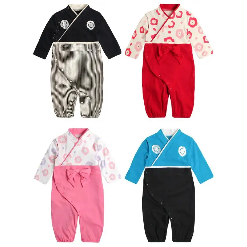 

Baby Kimono Japanese Retro Baby Clothes 2019 Summer New Infant Toddler Romper Szlafrok Queen Japanese Baby Pyjamas Costume Y582