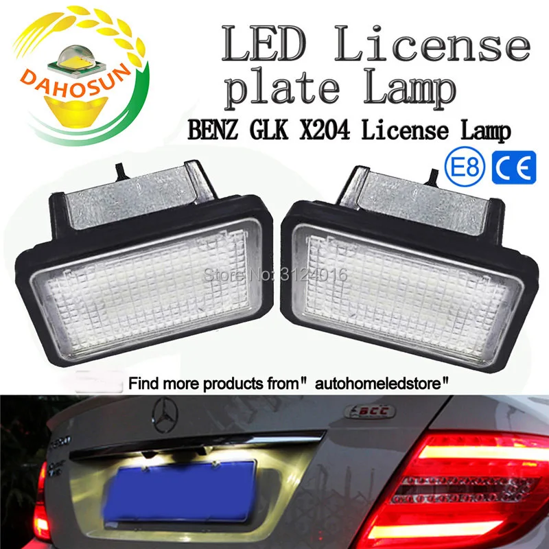 

dahosun Led License Lamp for Benz X204 2007 and up High quality Car Number Plate Read lamp