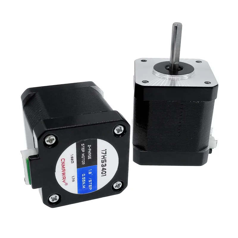 High torque 42 Stepper Motor 2 PHASE 4-lead Nema17 motor 42BYGH34 48MM 1.96A 0.6N.M LOW NOISE (17HS3401)  motor for CNC XYZ