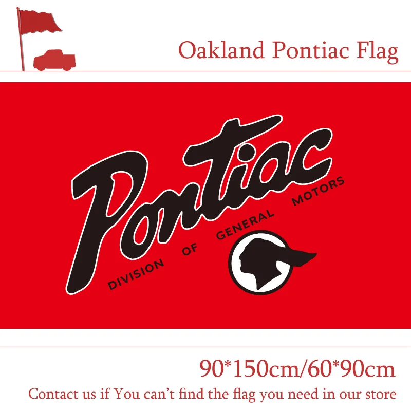 Oakland Pontiac flaga samochodowa 90x150 cm 60*90 cm 3x5ft poliester samochodów pokaż Bar Party Banner
