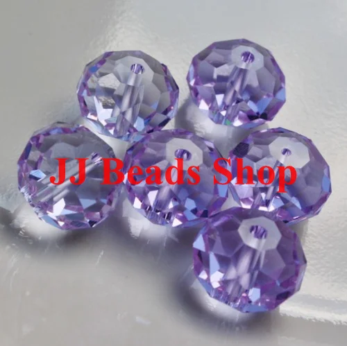 

8.93usd/360pcs 8mm AAA top quality crystal glass 5040 rondelle beads violet colour 360pcs/lot R080430