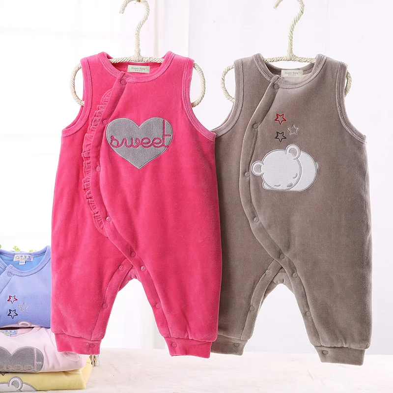 

Baby clothing rompers jumpsuit baby infant pyjamas kids clothes children warm padding quilted baby girl clothes boys clothes