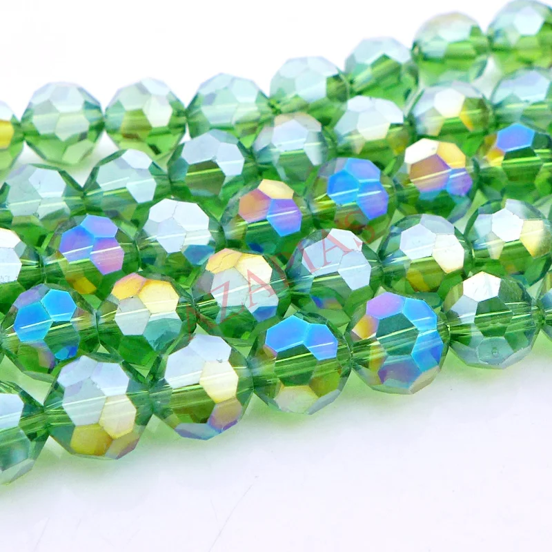 wholesale 6/8/10/12mm Crystal 5000 Round faced Beads Top Quality Free shipping basic colors AB-2