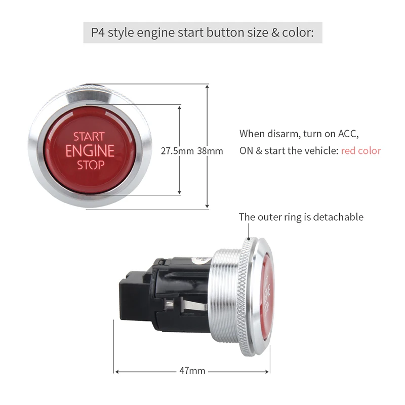EASYGUARD Smart engine start module W remote start stop for automatic transmission car optional,can work with car alarm system