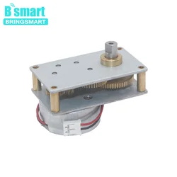 Bringsmart Small Gearbox Motor ZB4124-300 Valve Motor Reducer High Torque Miniature DC Low Speed Motor Reductor 6V Metal Gear