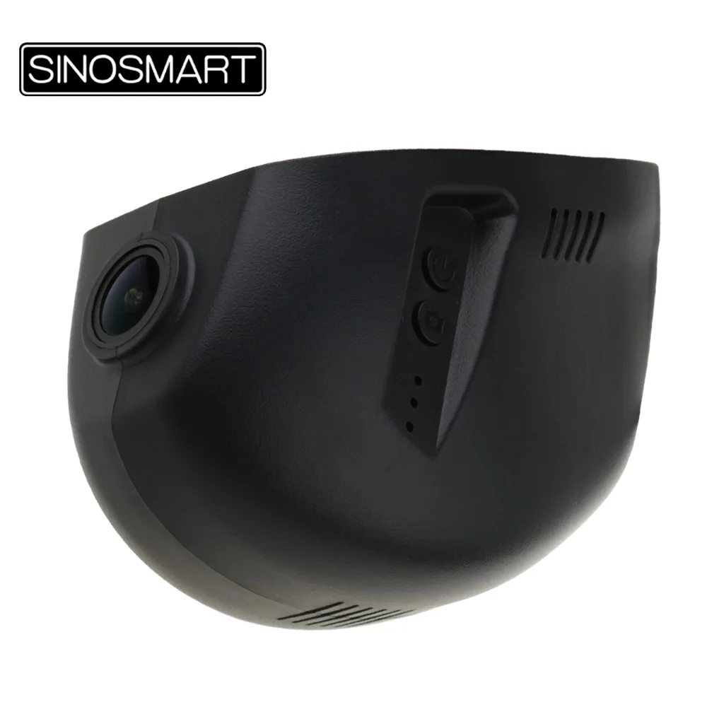 

SINOSMART Novatek 1080P специальный автомобильный Wifi DVR камера для Golf 7 SPORTSVAN управление через мобильный телефон приложение SONY IMX307