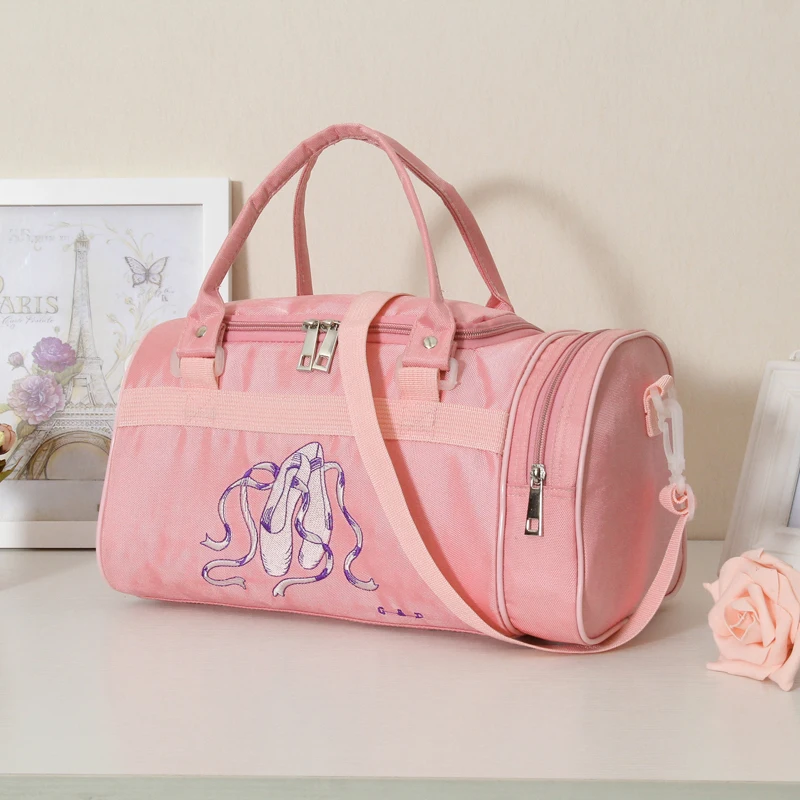 Sac à Dos Brodé en Toile Rose pour Fille et Femme, Sacs de brevde Ballet, de dehors, Sac à Main pour Enfant