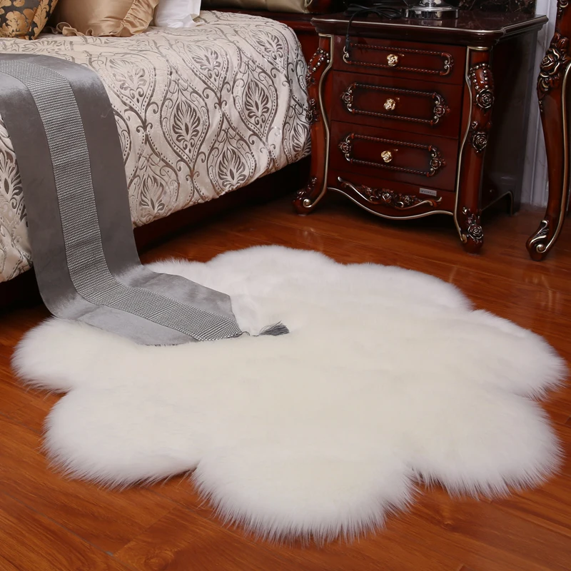 

Soft Artificial Sheepskin Rugs Bedroom Chair Mat Artificial Wool Warm Hairy Carpet Seat Wool Warm Textil Fur large Area carpets