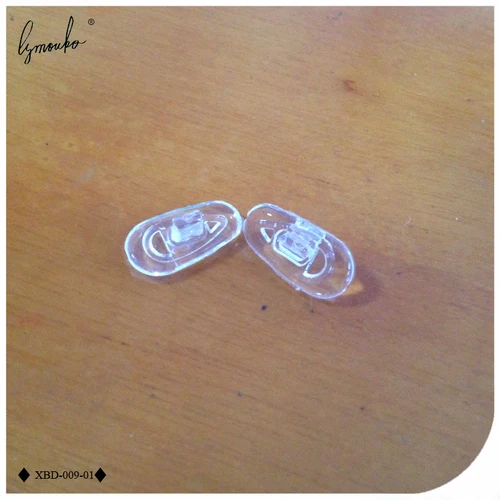 Imagen 2 del producto 10 par/lote Airbag de silicona transparente sin agujeros almohadillas nasales en gafas cómodas antideslizantes para insertar almohadilla nasal integrada