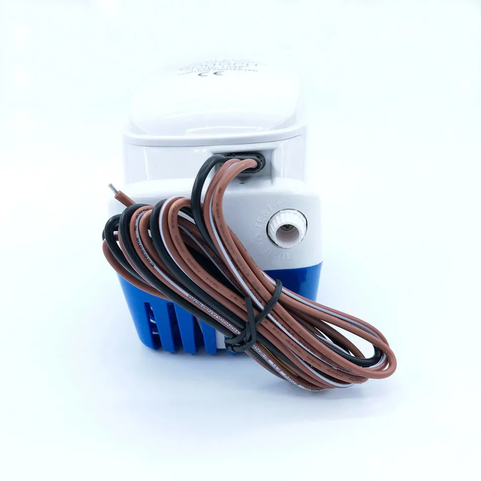 Bomba de agua sumergible para barco marino, bomba de sentina automática con interruptor de plegado automático, eléctrica, CC de 12V, 24V, 750GPH