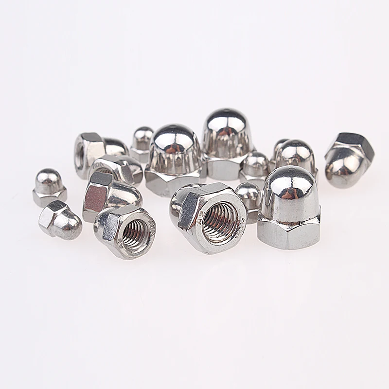 (50 / box) 304 stainless steel cap nut M3 M4 M5 M6 M8_DIN1587