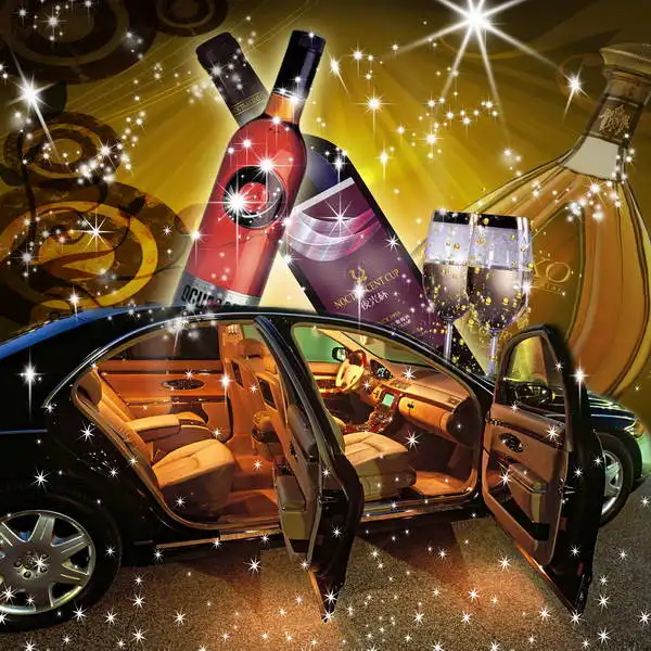 

Sparkly Wine Car Theme photography studio background polyester or Vinyl cloth High quality Computer print party backdrop