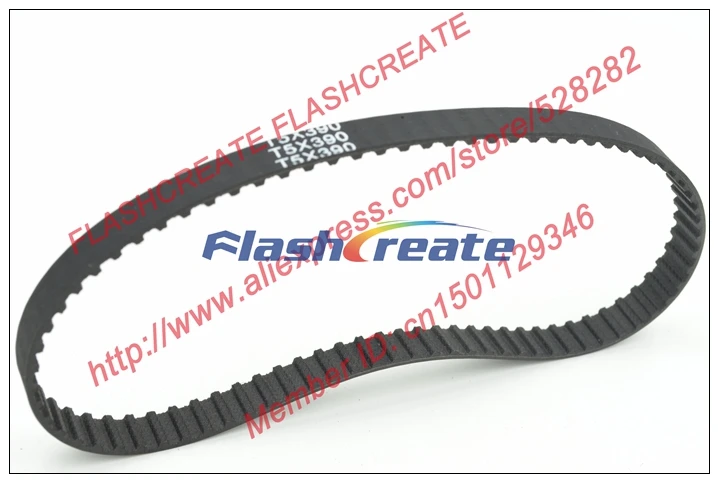 5pcs/lot 390 T5 10 timing belt teeth 78 width 10mm length 390mm rubber closed-loop belt 390-T5 Free shipping