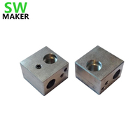 Wanhao MK10 Nozzle Block - For M7 Nozzles - Wanhao D4 DS4 i3 heater block