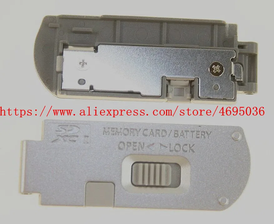 Cubierta de batería plateada para Panasonic DMC-GF7 GF7 GF8, accesorios de tapa de puerta, unidad de repuesto de cámara, piezas de reparación