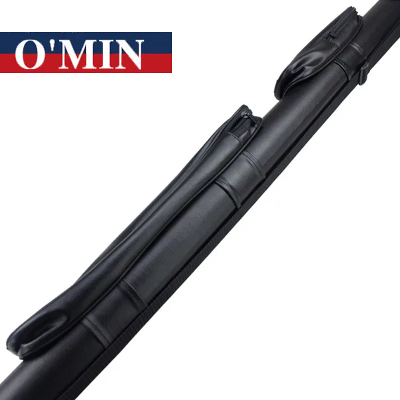 O'Min PU 2 Holes 3/4 Snooker Cue Cases Billiard Accessories Black Color 114cm Length China