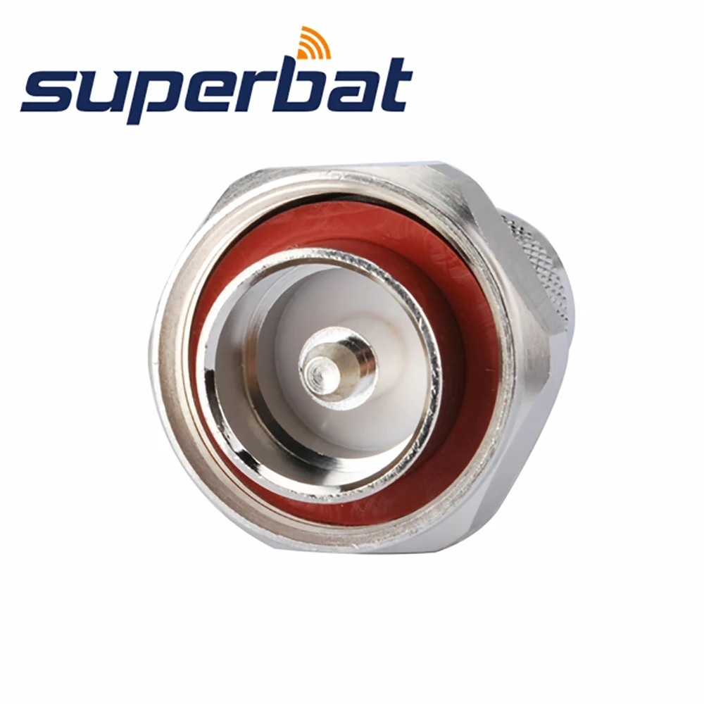 Superbat N-7/16 DIN Adapter N Male to 7/16 DIN Plug Straight RF Coaxial Connector