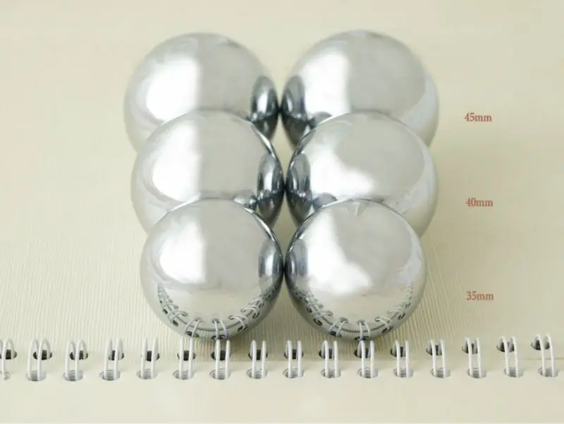 2pcs 60mm Baoding Balls Solid Stainless Steel For Wrist Strengthening Relaxation