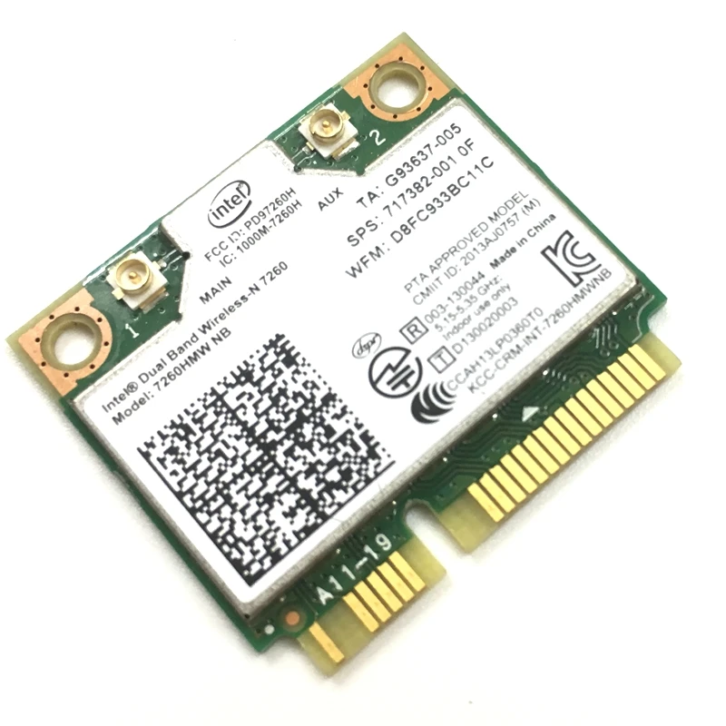 Versi Universal Intel 7260NB PCI-E Dual-Band Jaringan Nirkabel Kartu 300 Mbps 2.4G dan 5G