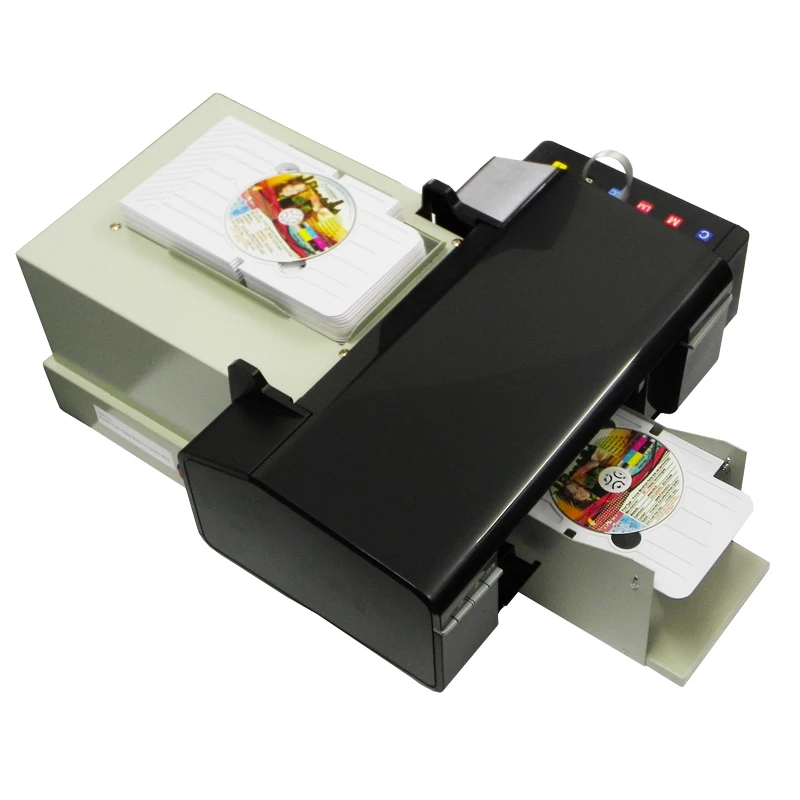 CD Printer DVD Disc Printing Machine automatic PVC Card Printers for Epson L800 with 50pcs CD/PVC Tray