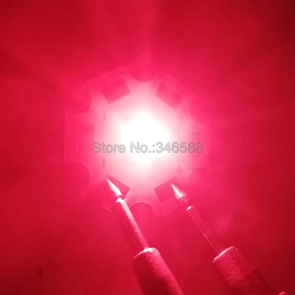 10pc 3W 660nm Deep Red Color 3535 Epileds High Power Plant Grow LED Light Emitter Diode on 8mm 10mm 12mm 14mm 16mm 20mm PCB