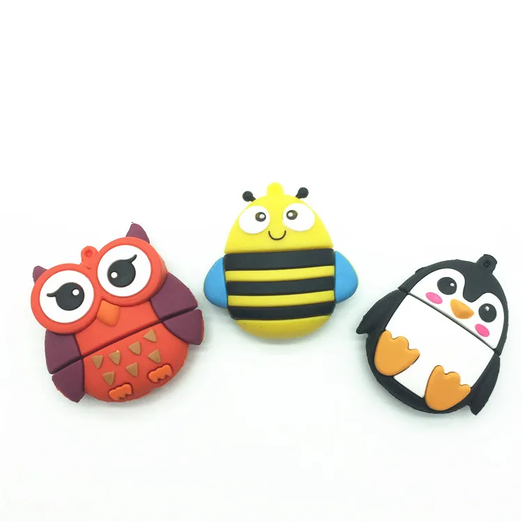 new arrival 4GB 8GB 16GB 32GB 64GB pendrive silicone Mini Owl usb flash drive Pen drive Memory stick lovely U Disk top Quality