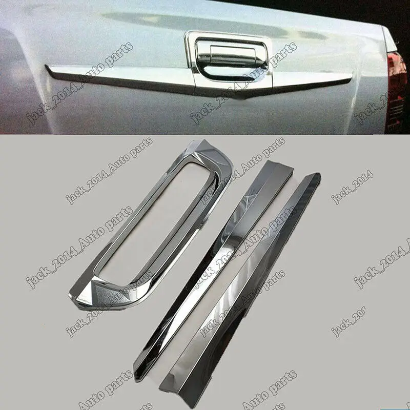 ABS CHROME TAIL GATE TAILGATE ACCENT FOR ISUZU DMAX D-MAX PICKUP 2012 2013 2014 2015