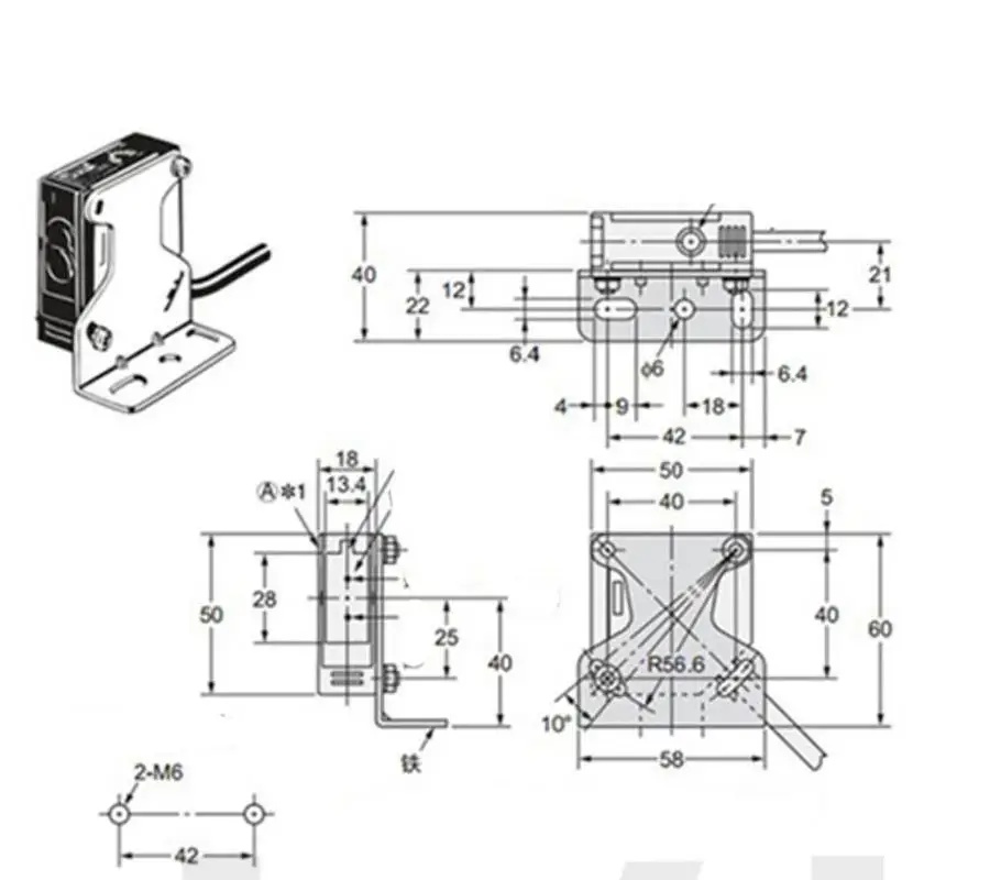 10-400cm 12-24V DC N/O N/C E3JK-R4M1 Photoelectric Switch Proximity Sensor