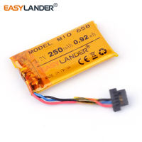 3.7V 250mAh Rechargeable Lithium Li-ion Polymer Battery For MIO mivue 658  368A  786 826  N631 DVR Talas Driving recorder