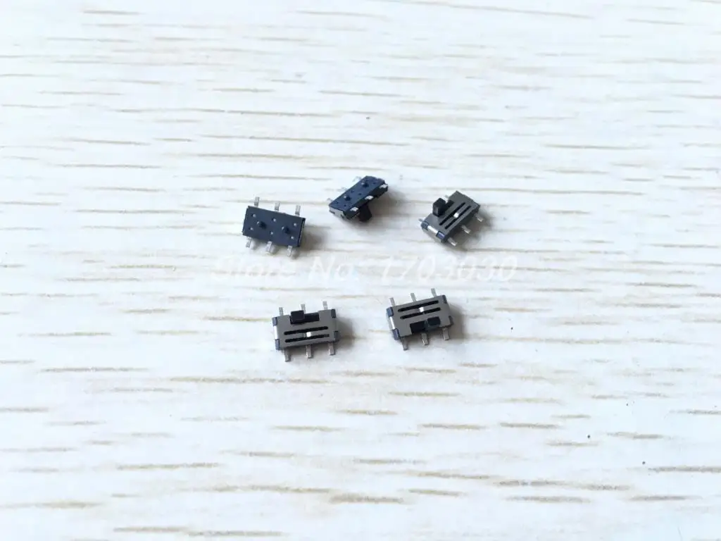 

5PCS 2-Position 6 Pins DPDT Panel PCB Mount Mini SMD SMT Slide Switch 7x6x4mm