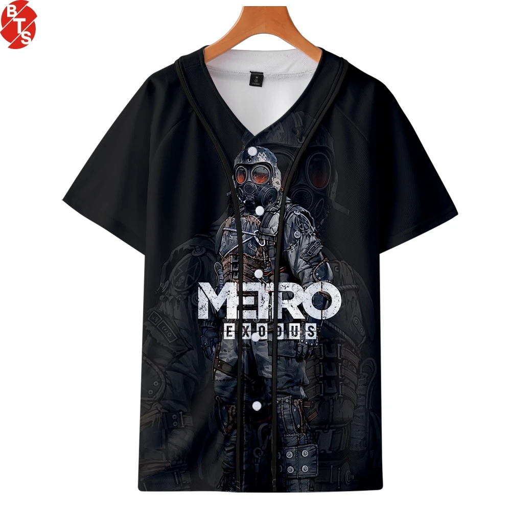 Metro Exodus 3D Printed Baseball T-shirts Women/Men Fashion Summer Short Sleeve Tshirts 2019 Hot Sale Casual Streetwear T Shirt