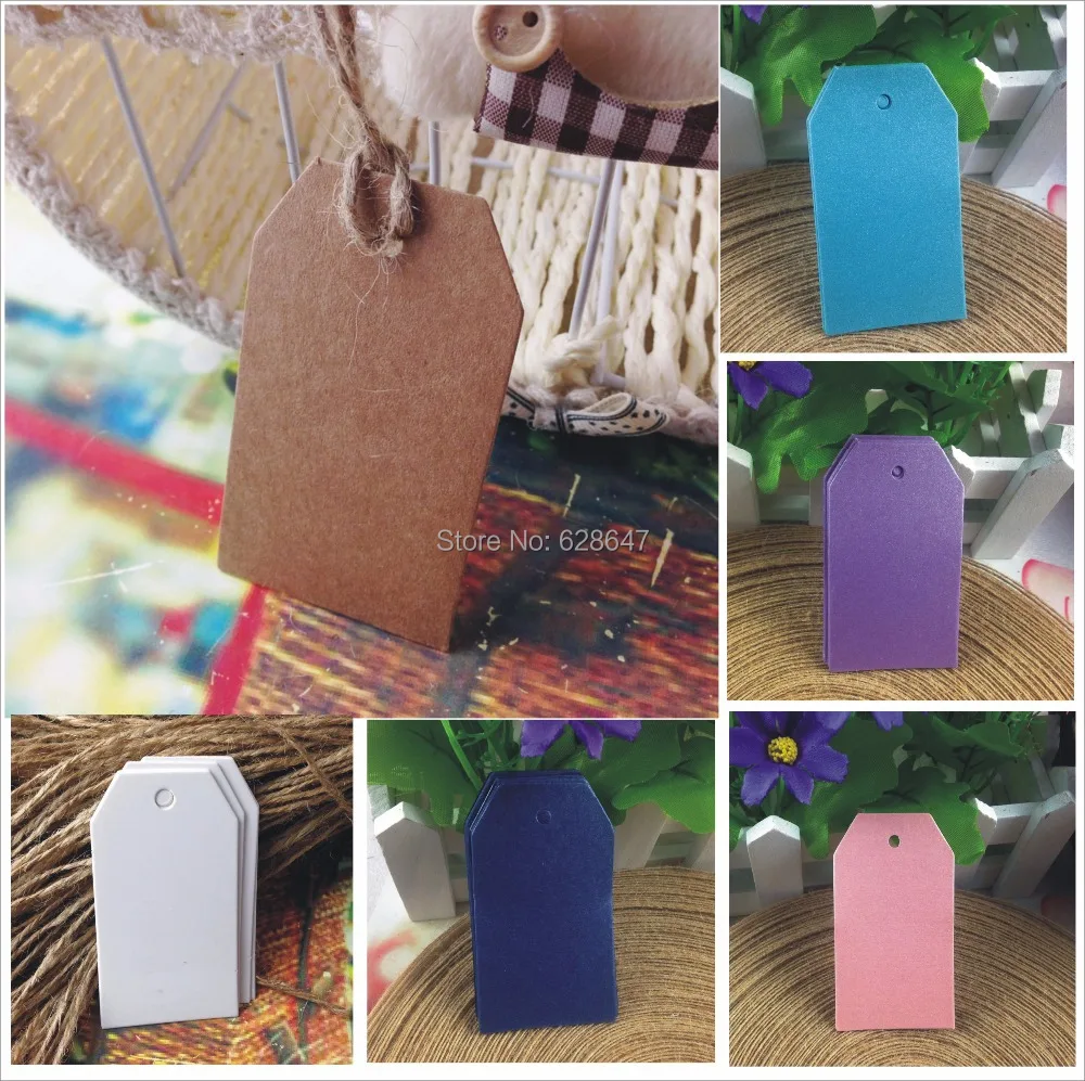 2015 New kraft gift tags Blank Brown Kraft Paper tags Marked Blank Card Hand Draw Tags Labeled Card Flower head rectangle