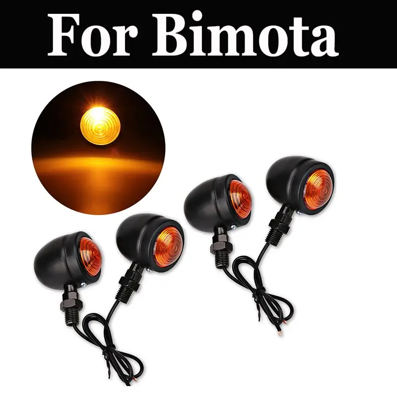 4pcs/Set Motorcycle Turn Signal Indicator Light Blinker Headlight For Bimota Bb1 2 Ef 2s Sr 3 Mantra 4 Hb1 2 3 Tesi Id Es