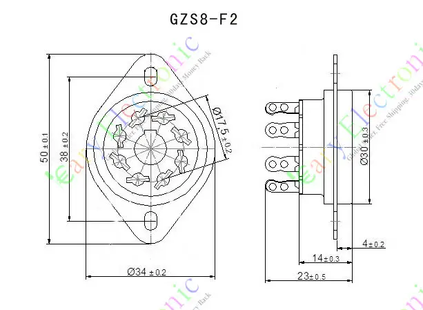 ขายส่งและค้าปลีก4ชิ้น8ขาหลอดสูญญากาศSOCKET SAVERสำหรับKT88 6550 EL34Bเสียงแอมป์DIYชิ้นส่วนฟรีการจัดส่งสินค้า