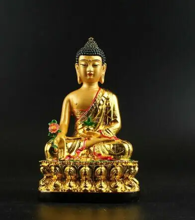 

Collection Tibet Tibetan Buddhism Resin Menla Medicine Buddha Medical God Small Statue