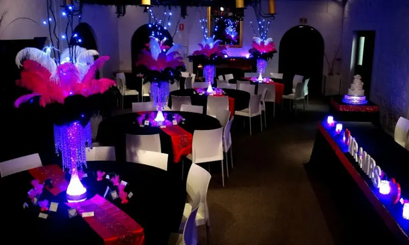 Kitosun 3 aa bateria 6 polegadas centrais base de luz led para a decoração do evento