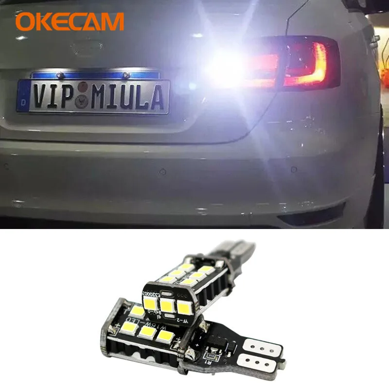 2pcs Canbus T15 W16W Car Backup Reverse Light for Nissan Qashqai Almera Juke Tiida Note Pathfinder Primera X-trail Patrol Titan