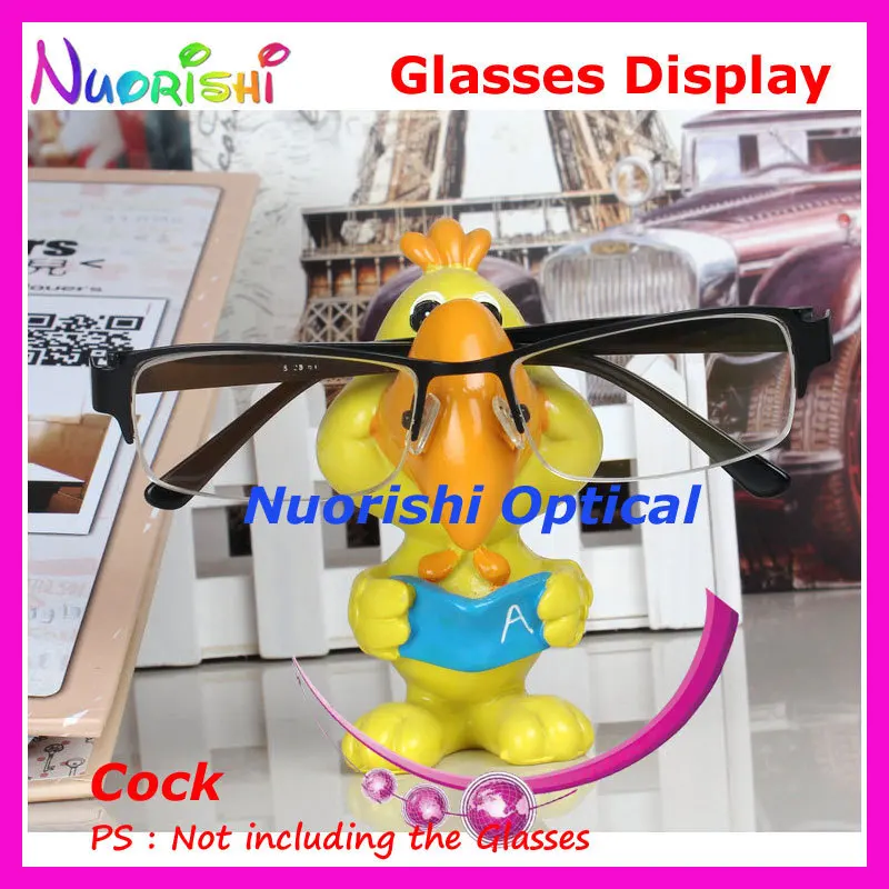 

Cute Cock Rooster Eyeglass Sunglasses Glasses Eyewear Store Car Decoration Display Stands Shelf Props CK10 Free Shipping