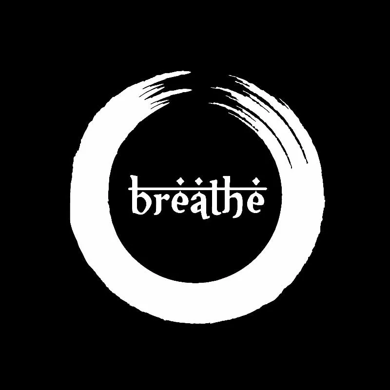 YJZT 15.9CM*15.9CM Breathe Buddhism Fitness Meditation Car Sticker Vinyl Decal Black/Silver C3-1535