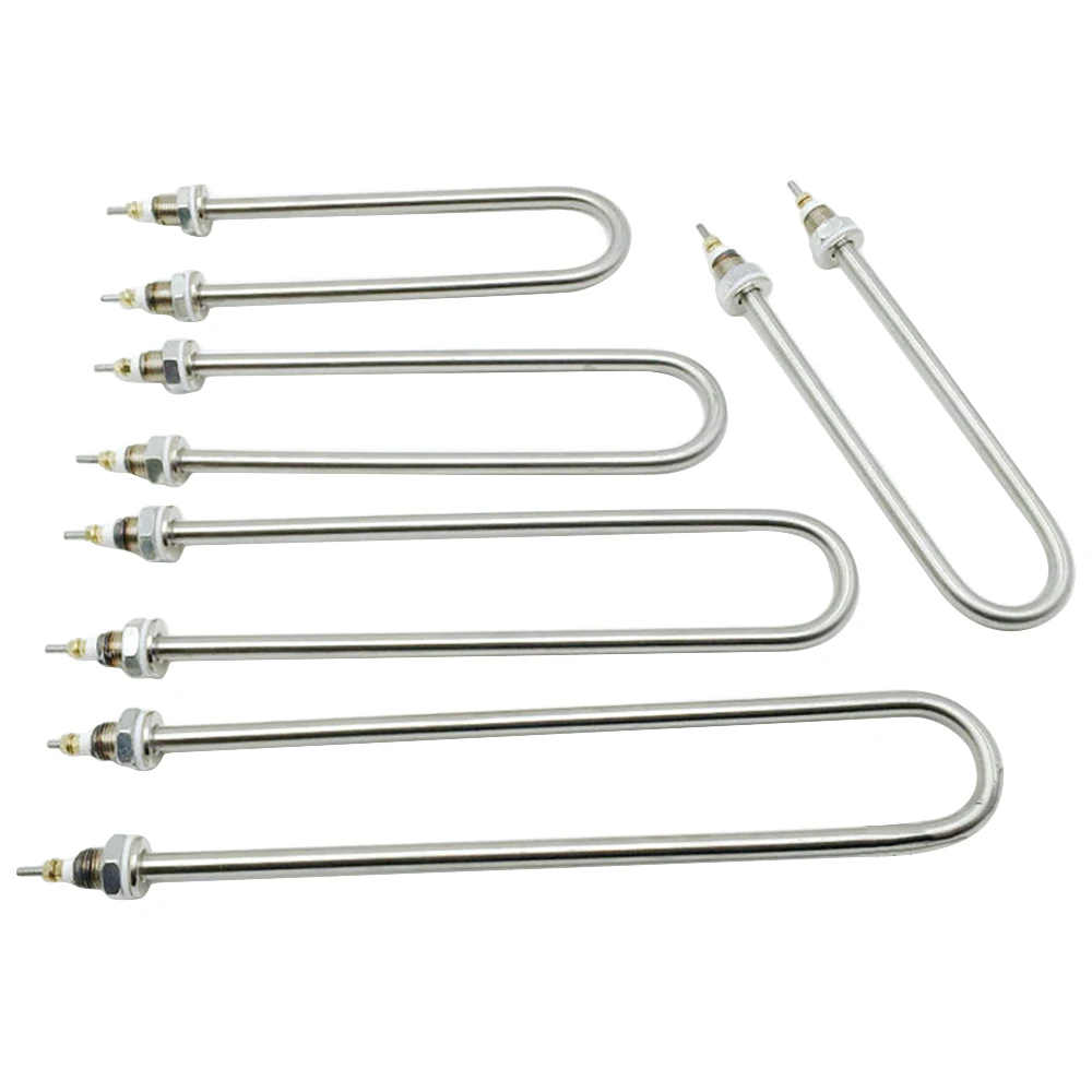 1Pcs AC220V 1kw-4kw M16 U-shaped Head Water Heating Element U-type heating tube solar/Sauna heating pipe liquid heating rods